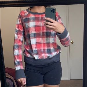 Plaid sweater